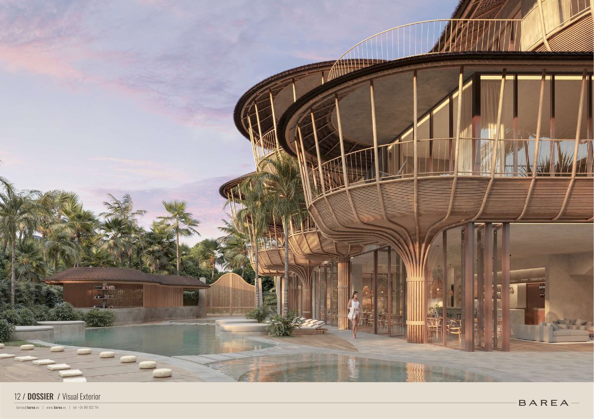 Vista exterior del resort